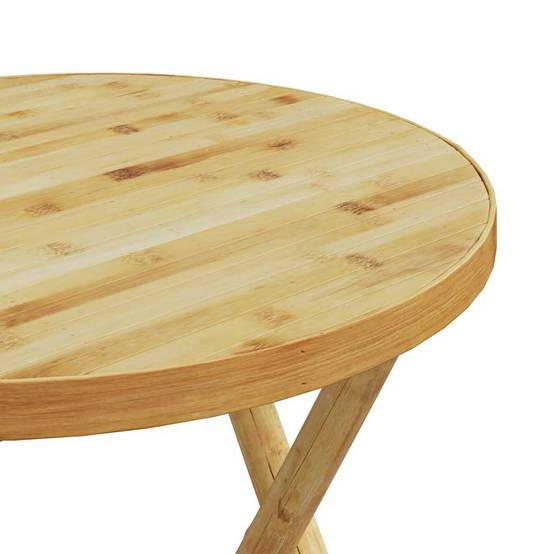 ComfortXL - Petit Salon de Jardin Bambou Pliable 2 Personnes Table Ronde et Chaises pour Balcon – ComfortXL Outdoor Living - Image 10