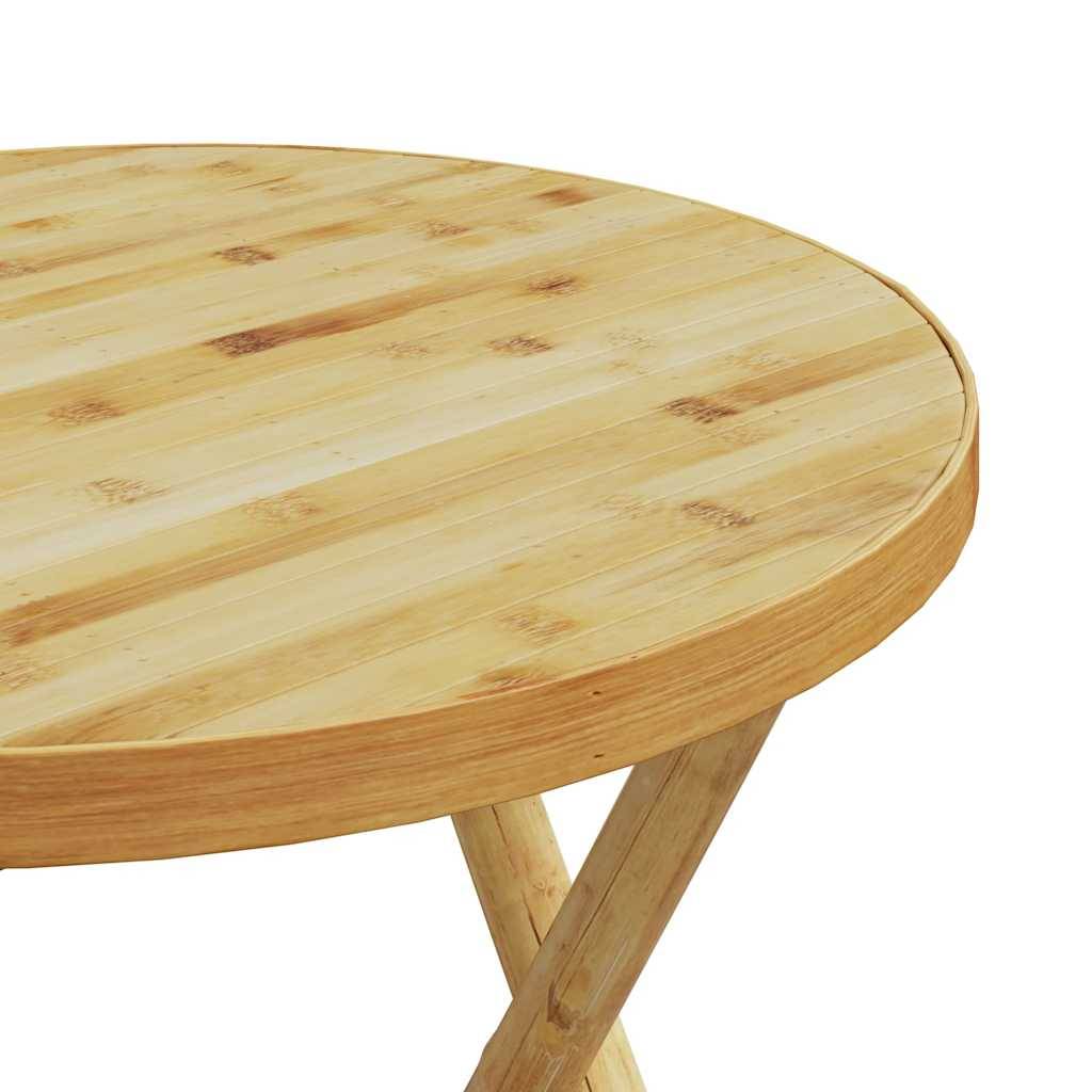 ComfortXL - Petit Salon de Jardin Bambou Pliable 2 Personnes Table Ronde et Chaises pour Balcon – ComfortXL Outdoor Living - Image 10