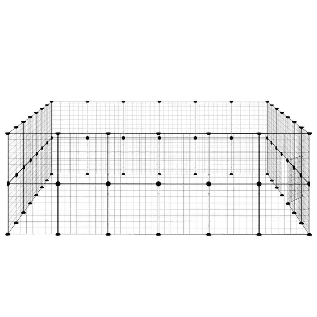 Vidaxl - Cage animaux de compagnie à 52 panneaux et porte Noir 35x35 cm vidaXL 3114041 - Imagen 5