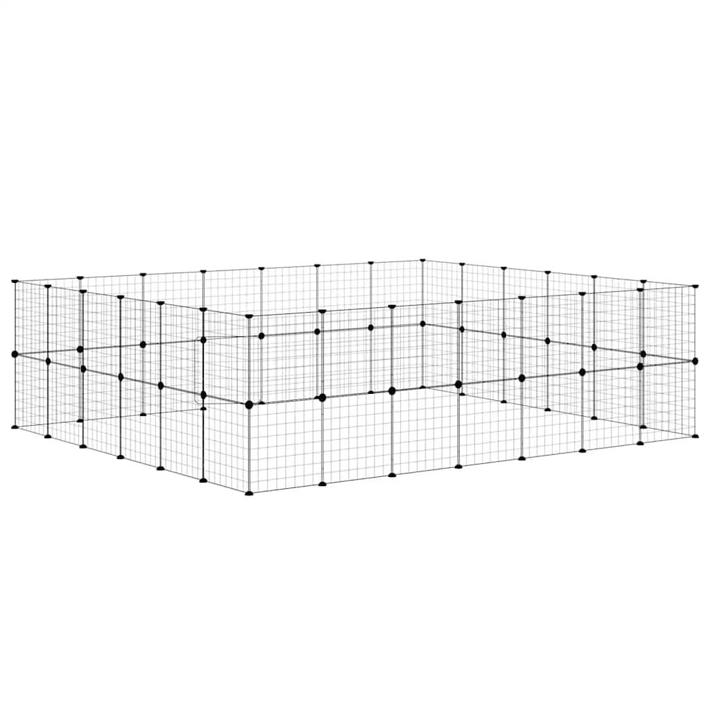 Vidaxl - Cage animaux de compagnie à 52 panneaux et porte Noir 35x35 cm vidaXL 3114041 - Imagen 6