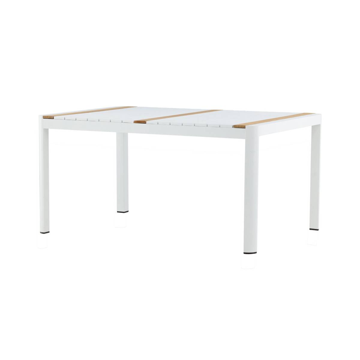 Table de Jardin en Teck "Togo" 150cm Blanc - Image 5