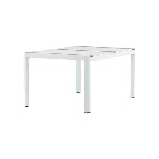 Table de Jardin en Teck "Togo" 150cm Blanc - Image 3