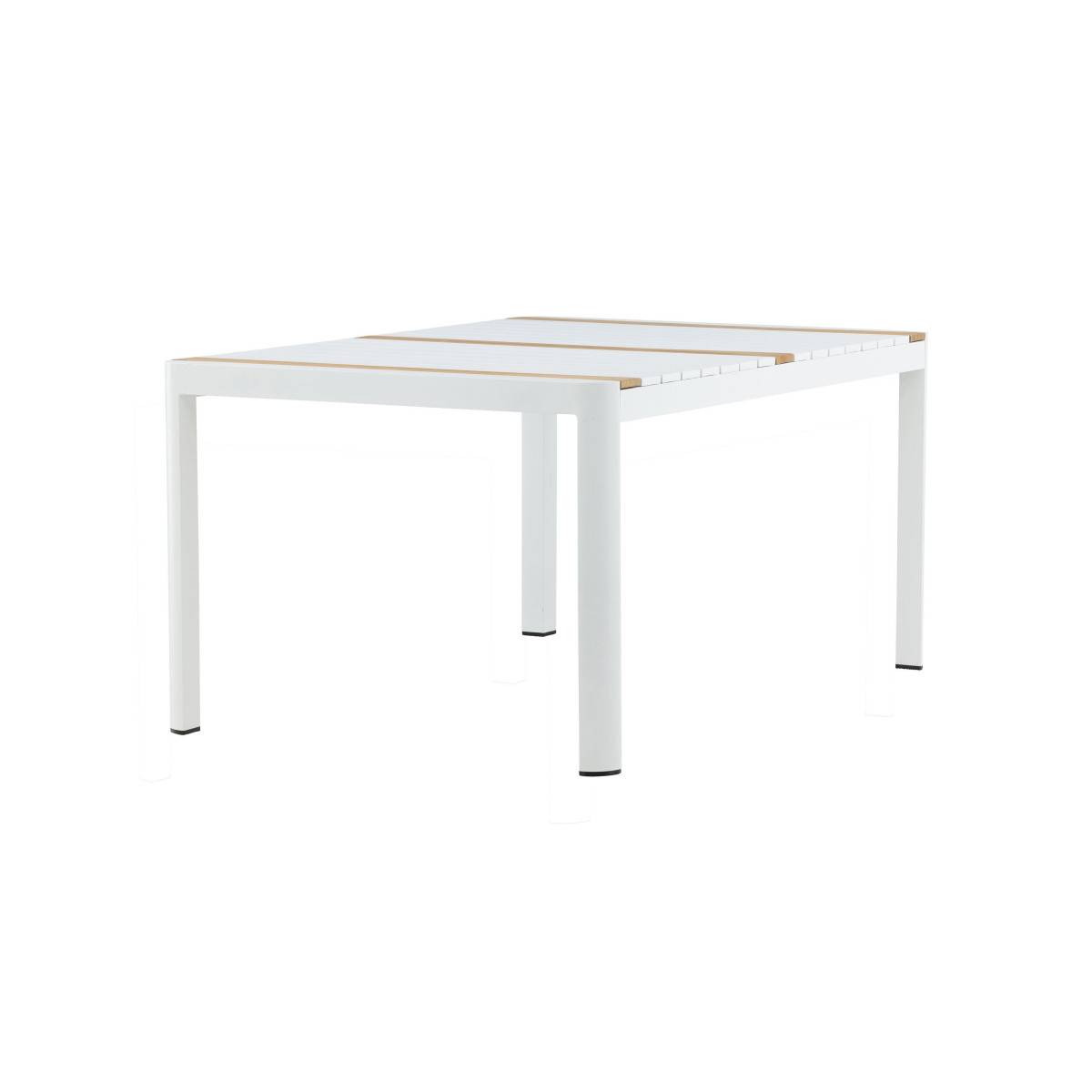 Table de Jardin en Teck "Togo" 150cm Blanc - Image 3