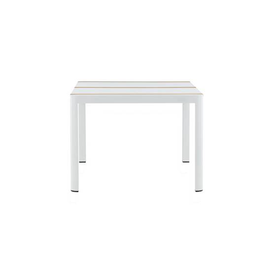 Table de Jardin en Teck "Togo" 150cm Blanc - Image 2