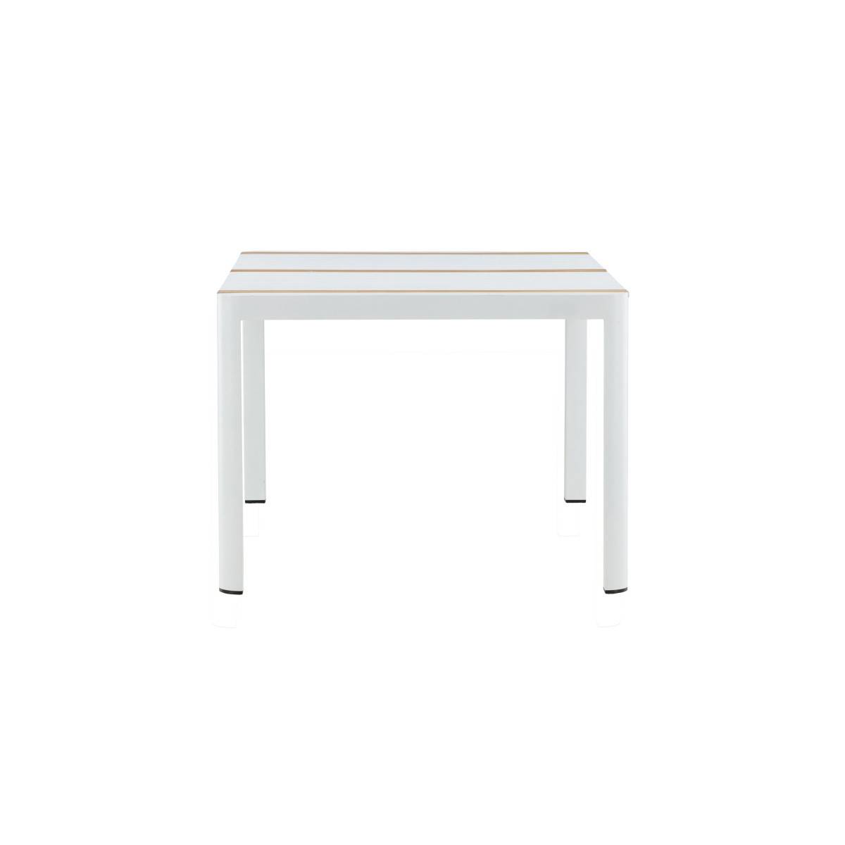 Table de Jardin en Teck "Togo" 150cm Blanc - Image 2