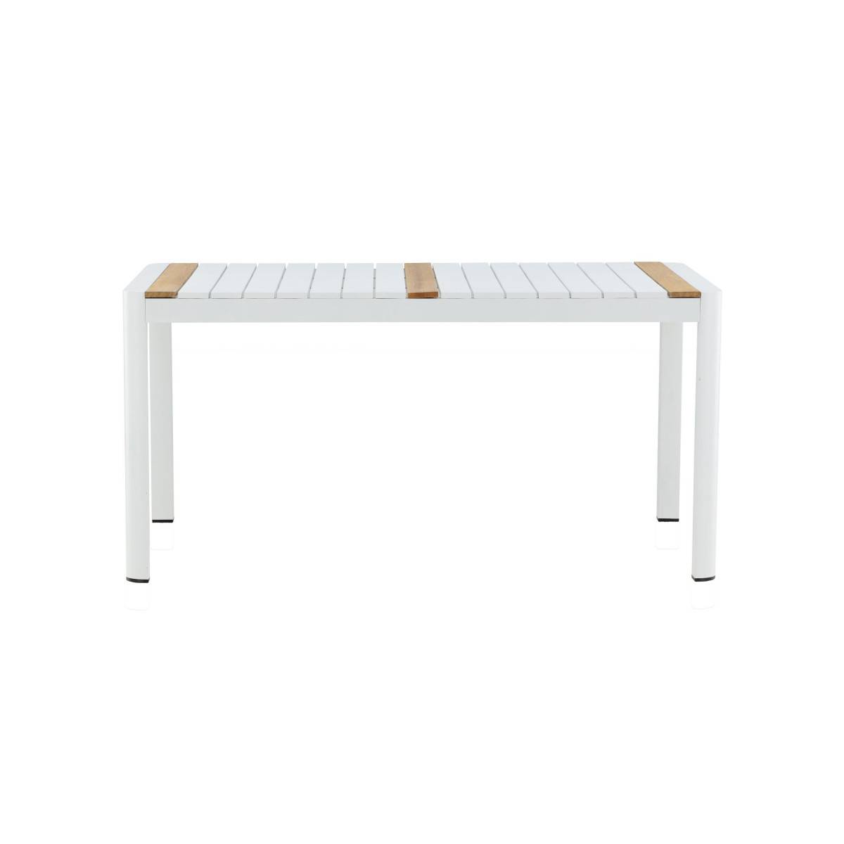 Table de Jardin en Teck "Togo" 150cm Blanc - Image 4