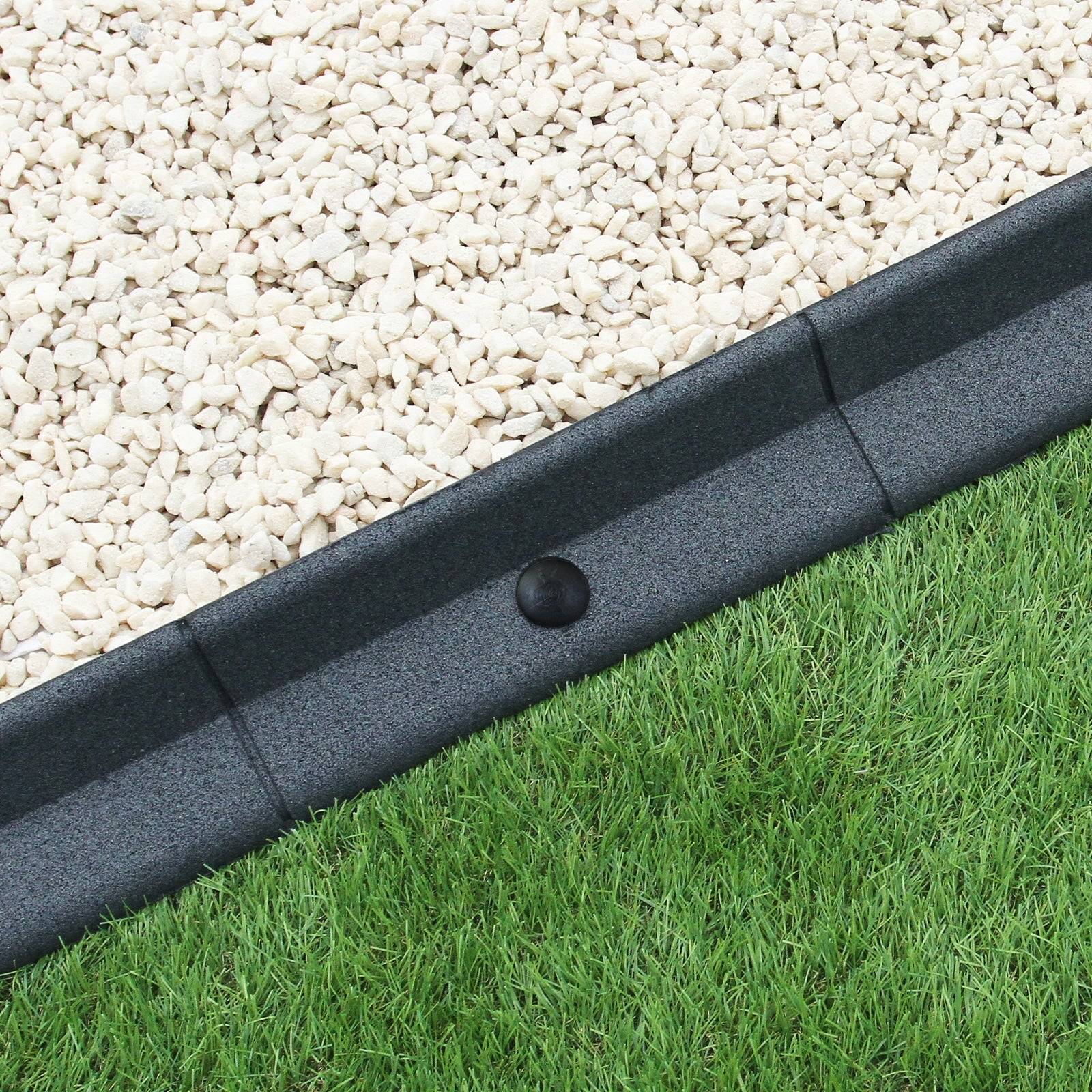 Monstershop - Bordures de Pelouse Flexibles 1.2m Gris x 30 - Imagen 2