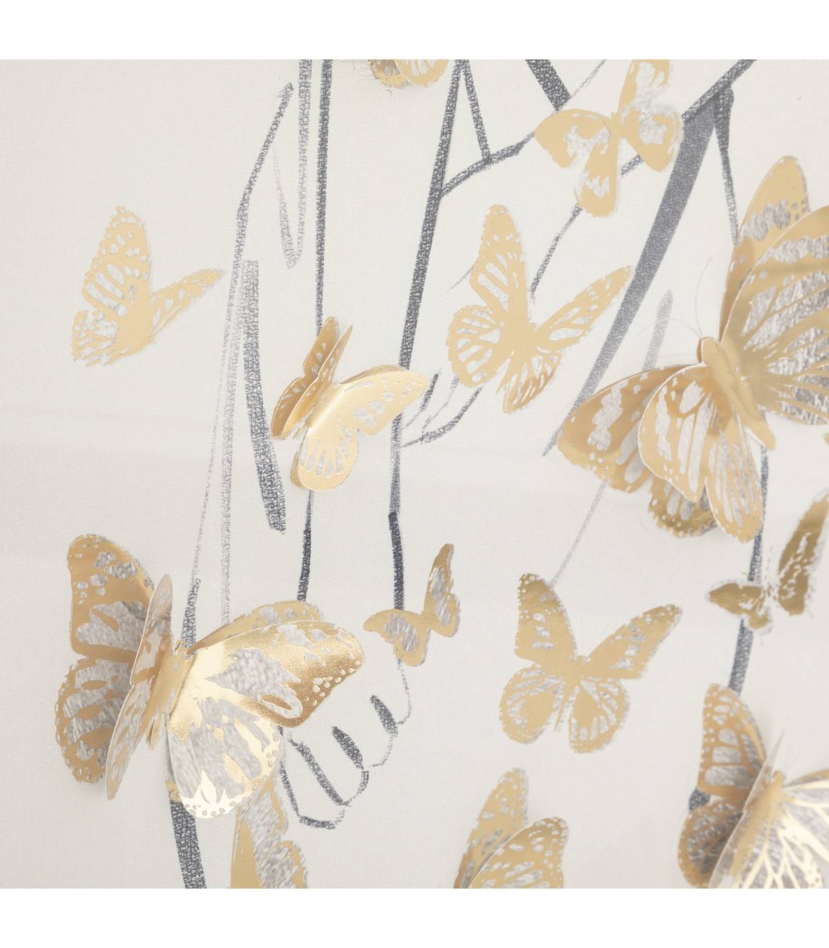 Cadre décoratif sous verre Silhouette & Papillons en relief 40 x 60 cm - Imagen 3
