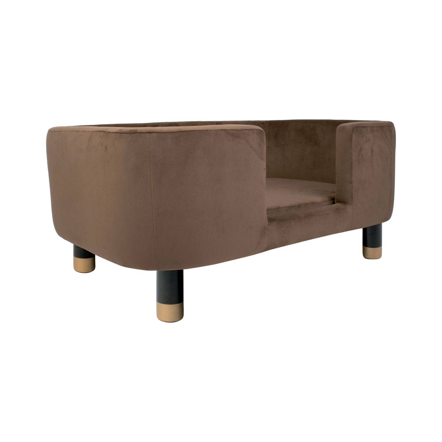Leitmotiv - Panier à chien Royal Velours sur pieds - Marron - Leitmotiv - Imagen 3