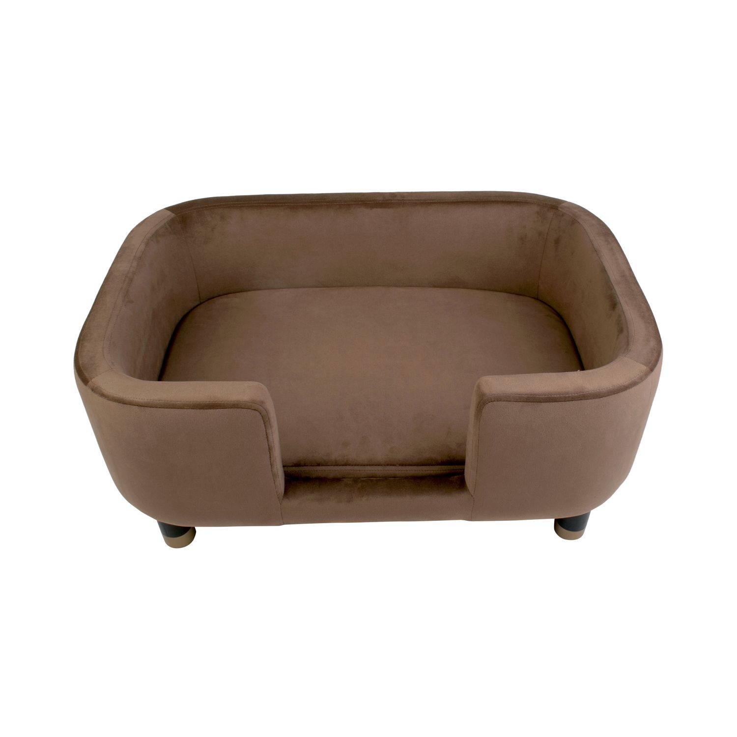 Leitmotiv - Panier à chien Royal Velours sur pieds - Marron - Leitmotiv - Imagen 2