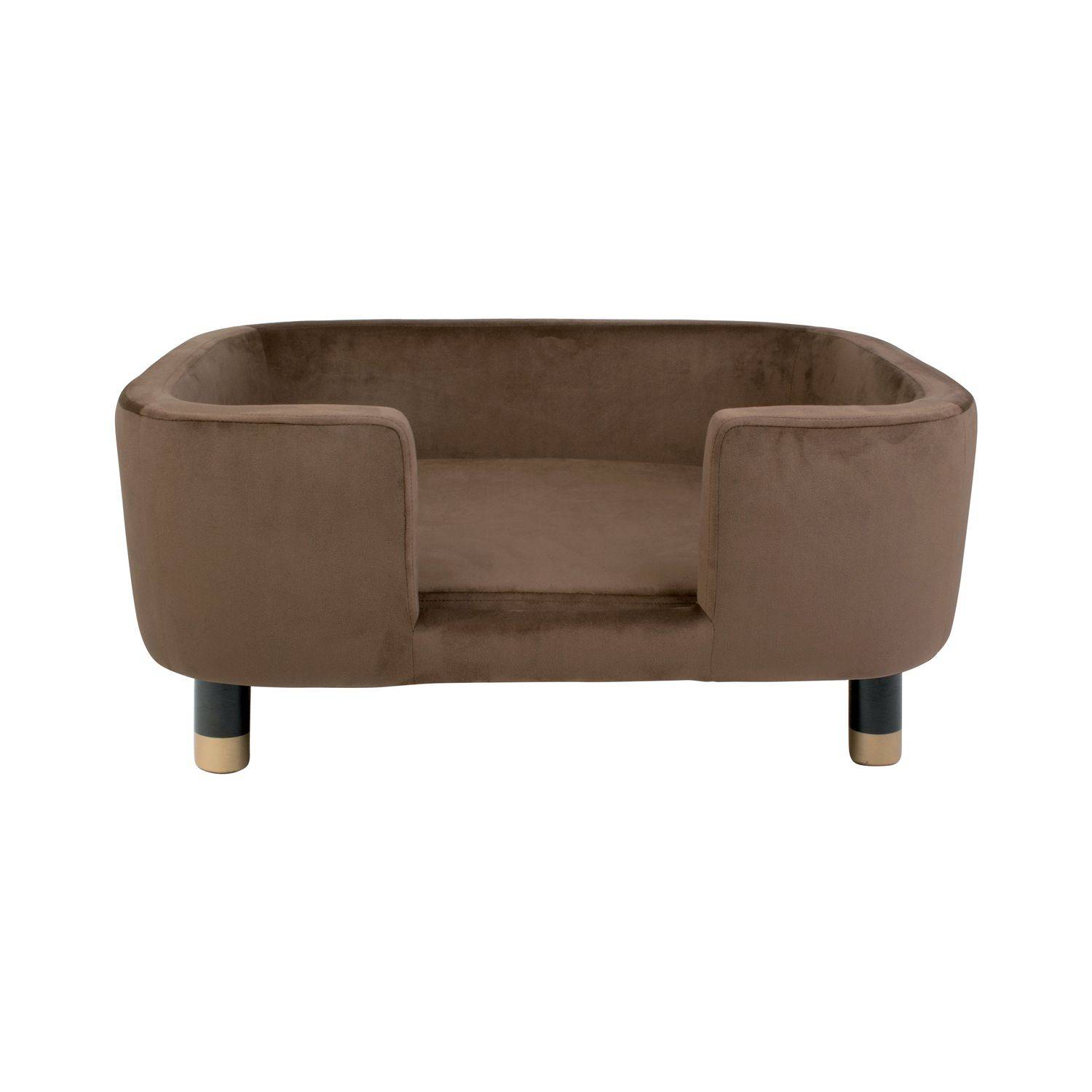 Leitmotiv - Panier à chien Royal Velours sur pieds - Marron - Leitmotiv - Imagen 1