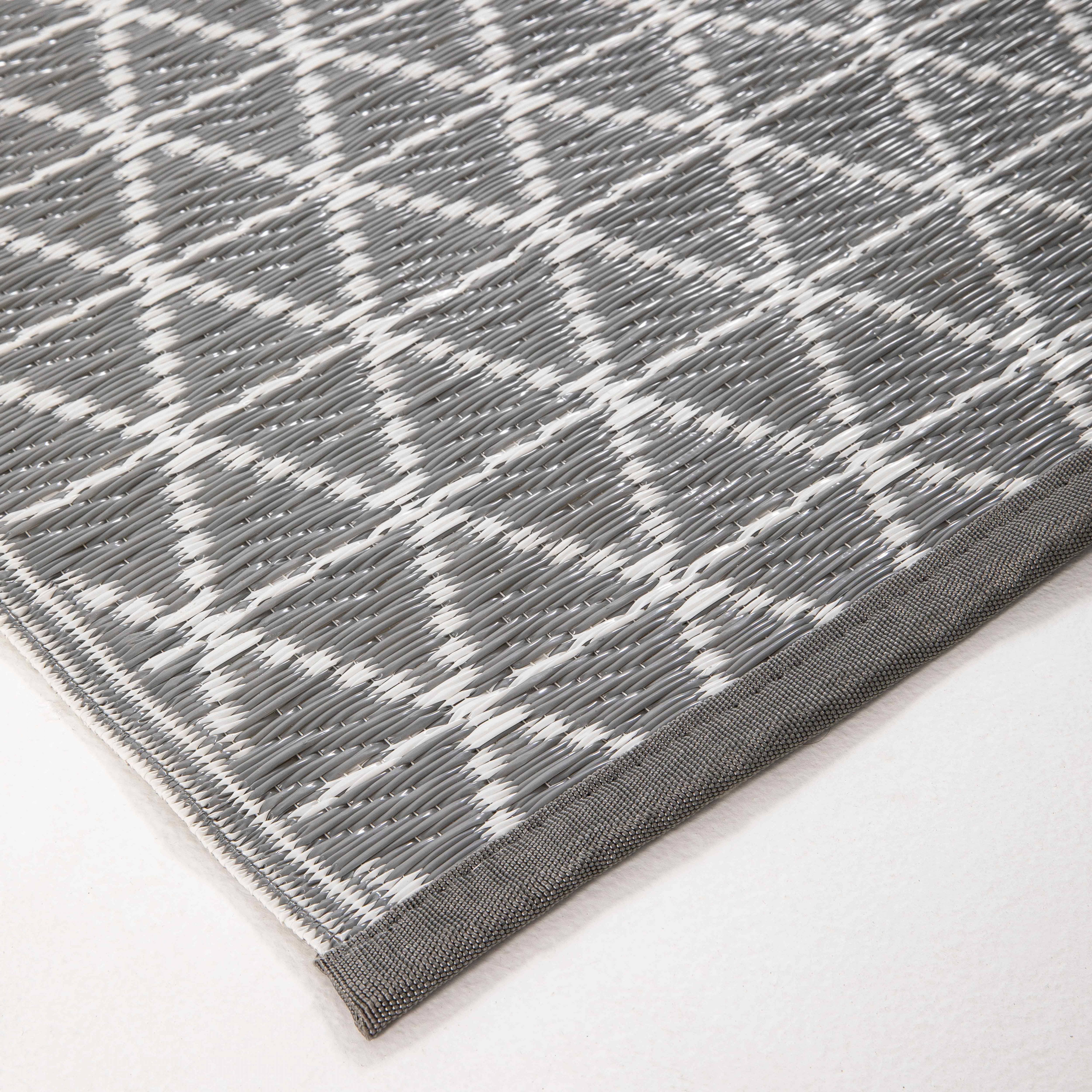 Oviala - Tapis d'extérieur polypropylène gris 230 x 160 cm Solys - Oviala - Imagen 4