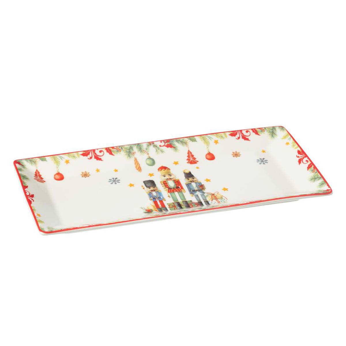 Assiette de Présentation de Noël "Casse-Noisette" 33cm Blanc - Image 2