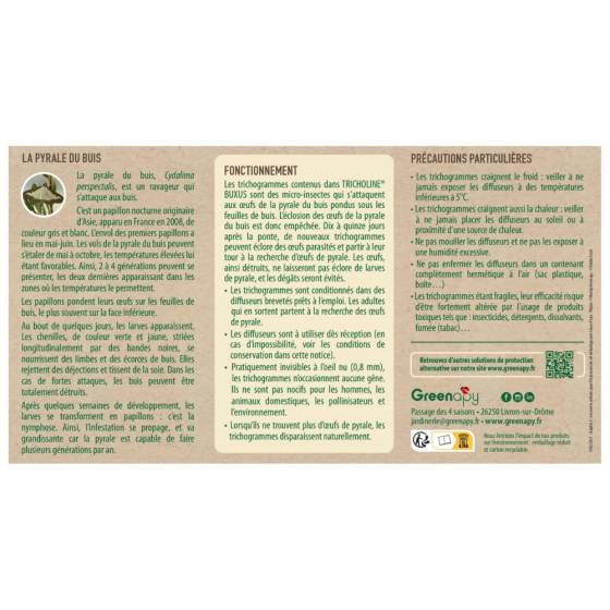 Biotop - Biotop - Trichogrammes anti pyrale de buis Tricholine Buxus - Imagen 4