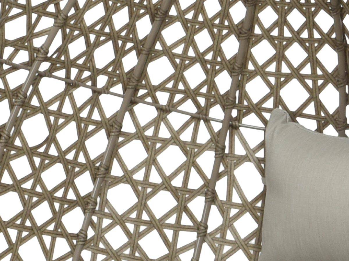 Jardideco - Fauteuil suspendu œuf de jardin  brun Royan - Jardideco - Imagen 3