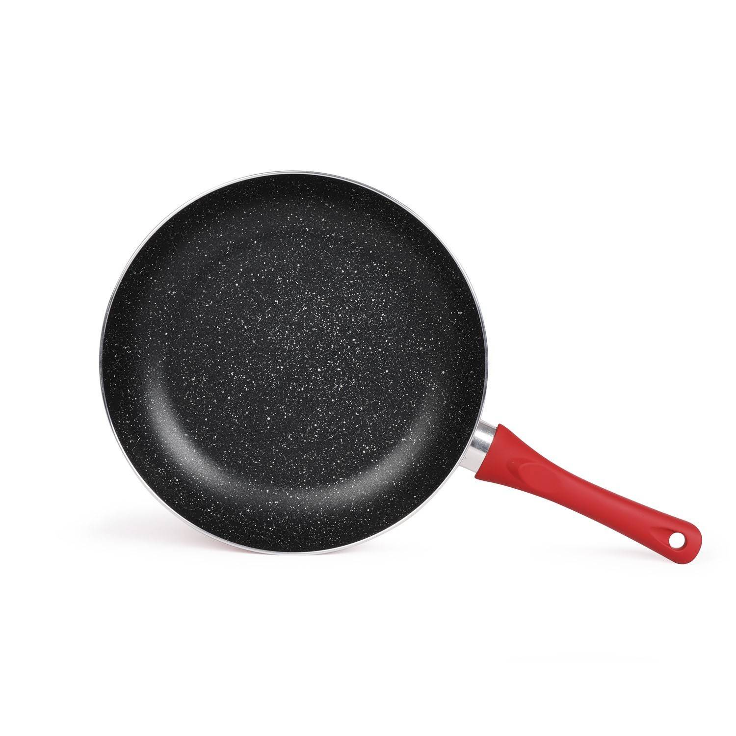 Livoo - Lot de 3 poêles antiadhésives 20/24/28cm rouge MEN124RC Livoo - Imagen 3