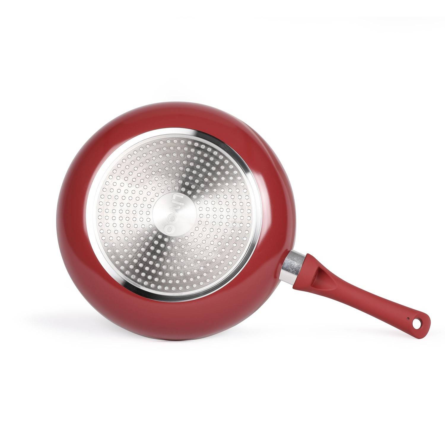 Livoo - Lot de 3 poêles antiadhésives 20/24/28cm rouge MEN124RC Livoo - Imagen 2