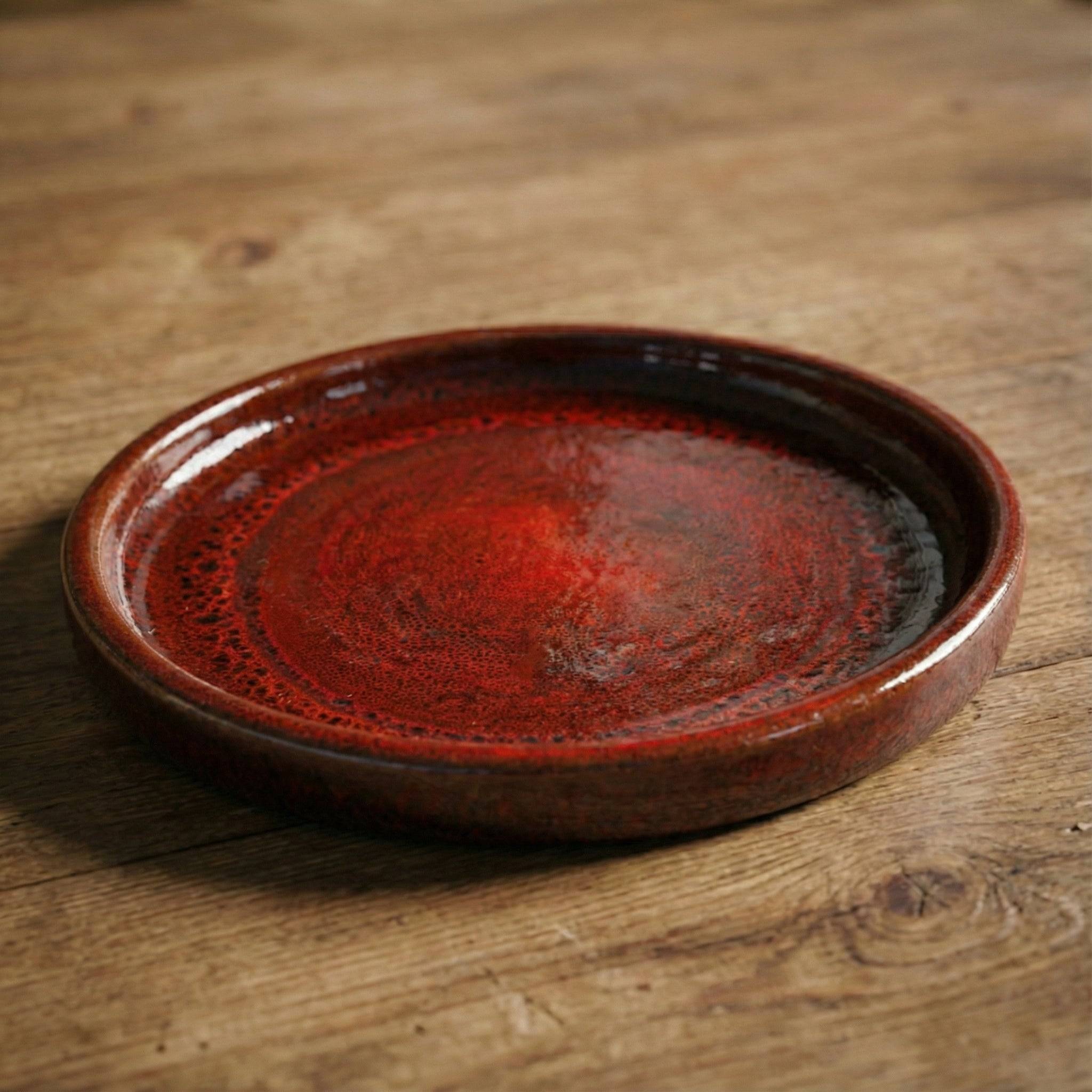 Provencelia - Soucoupe ronde 15cm rouge tropical - Image 1