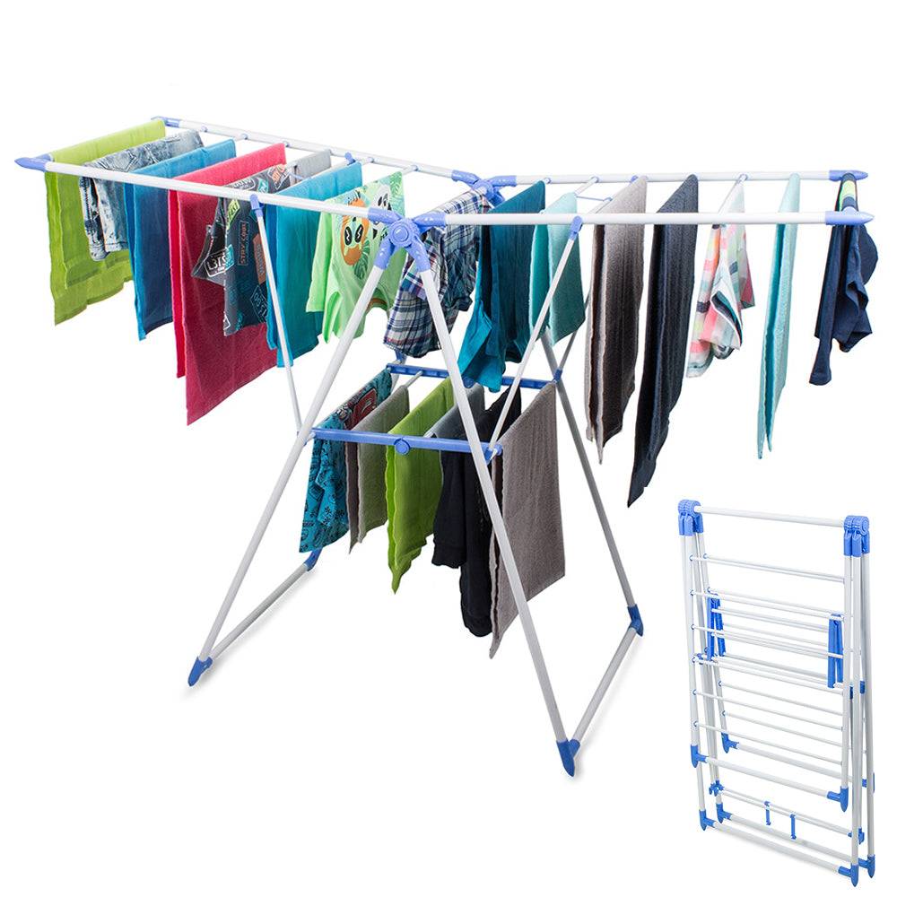 Importdistrib - Etendoir sechoir a linge pliable 2 niveaux IMPORTDISTRIB - Imagen 1