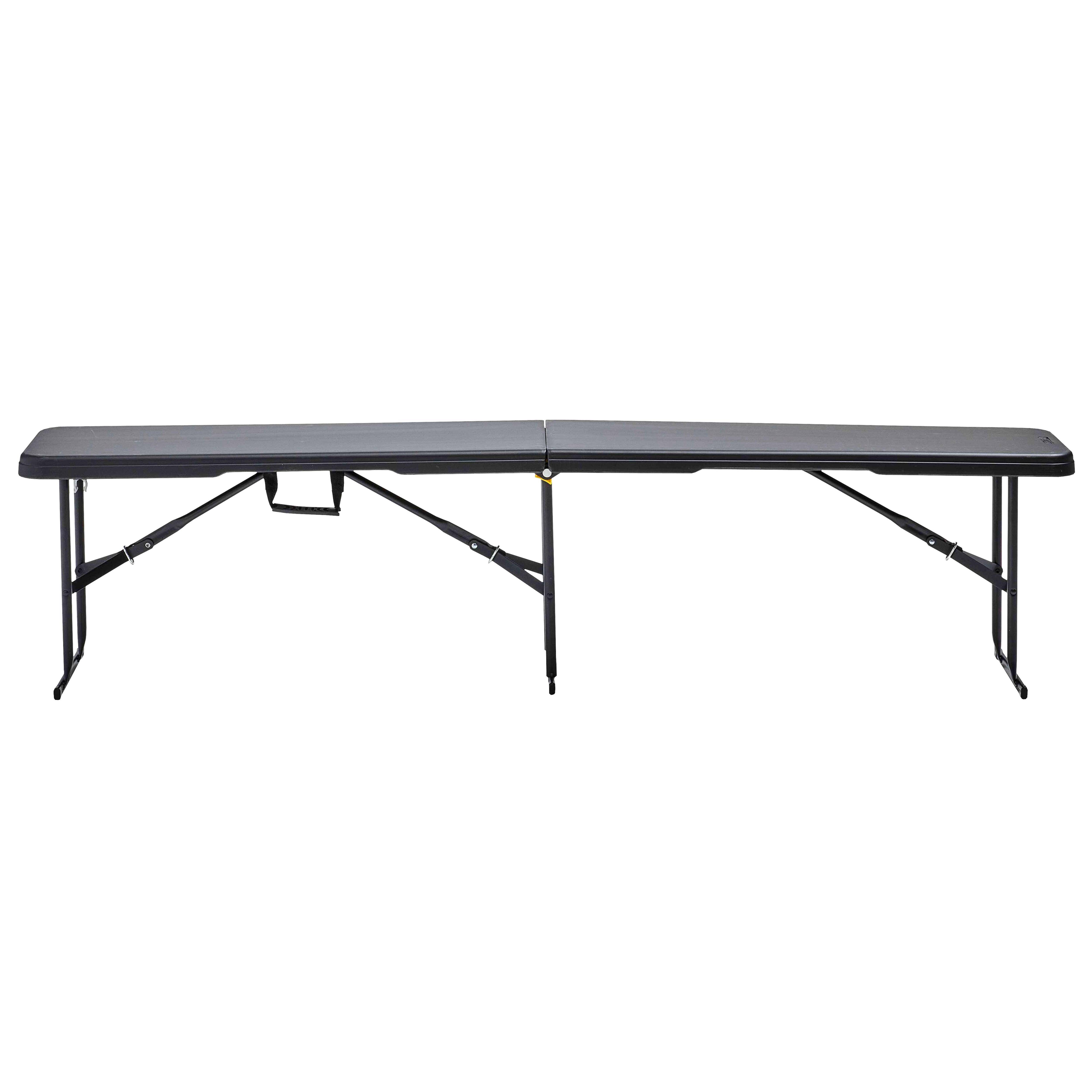 Oviala - Banc pliant noir 3 places 180cm REKKEM - Oviala - Imagen 2
