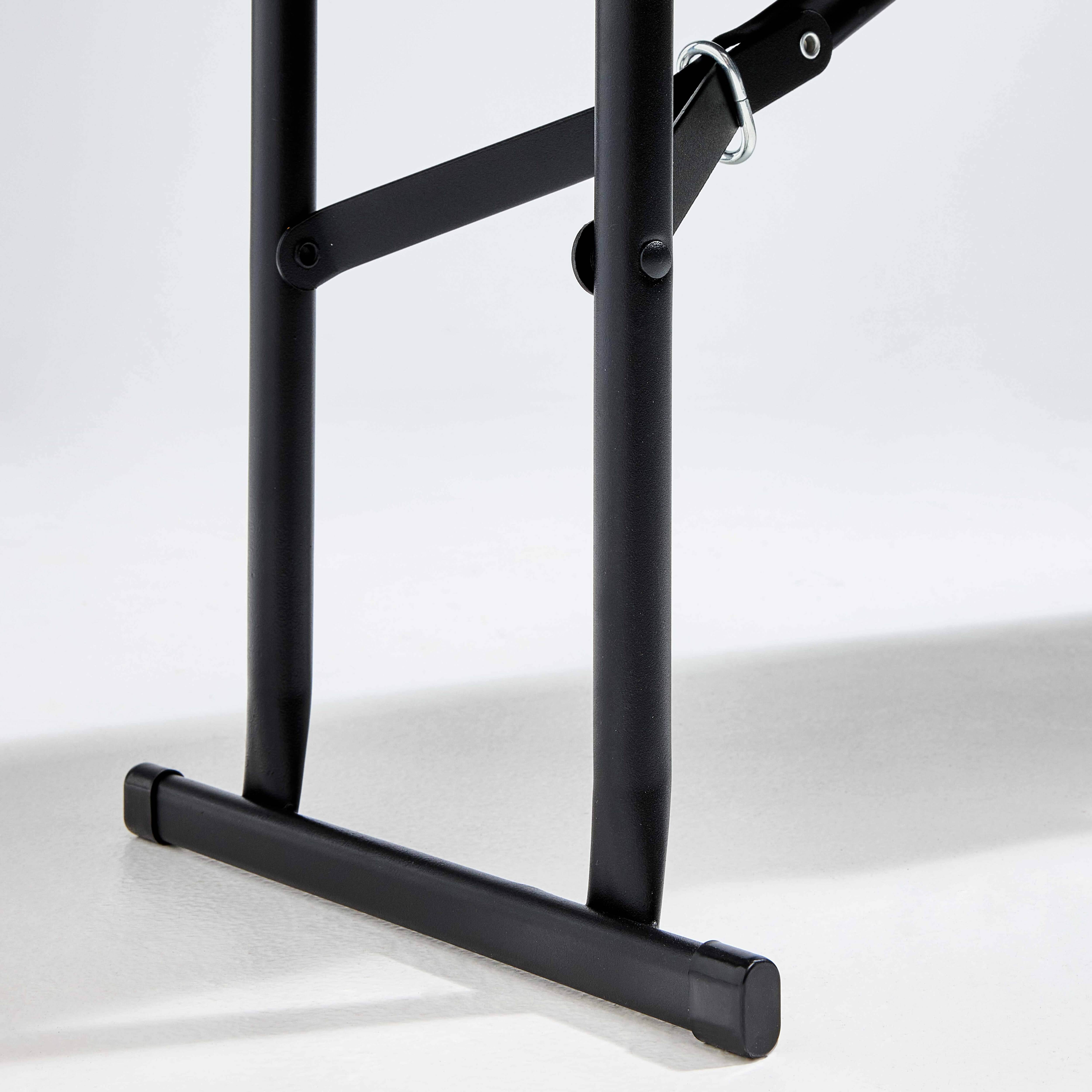 Oviala - Banc pliant noir 3 places 180cm REKKEM - Oviala - Imagen 6
