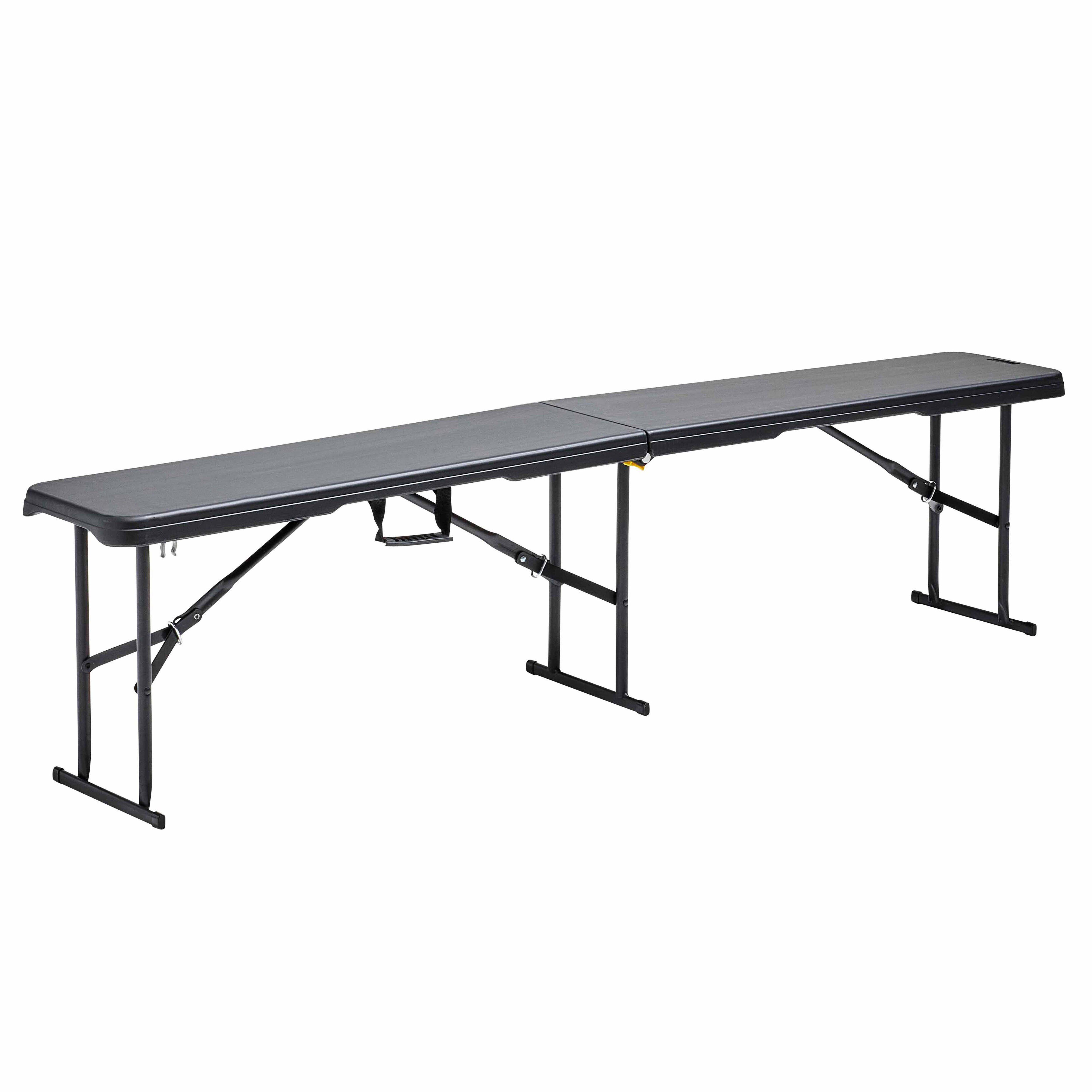 Oviala - Banc pliant noir 3 places 180cm REKKEM - Oviala - Imagen 1
