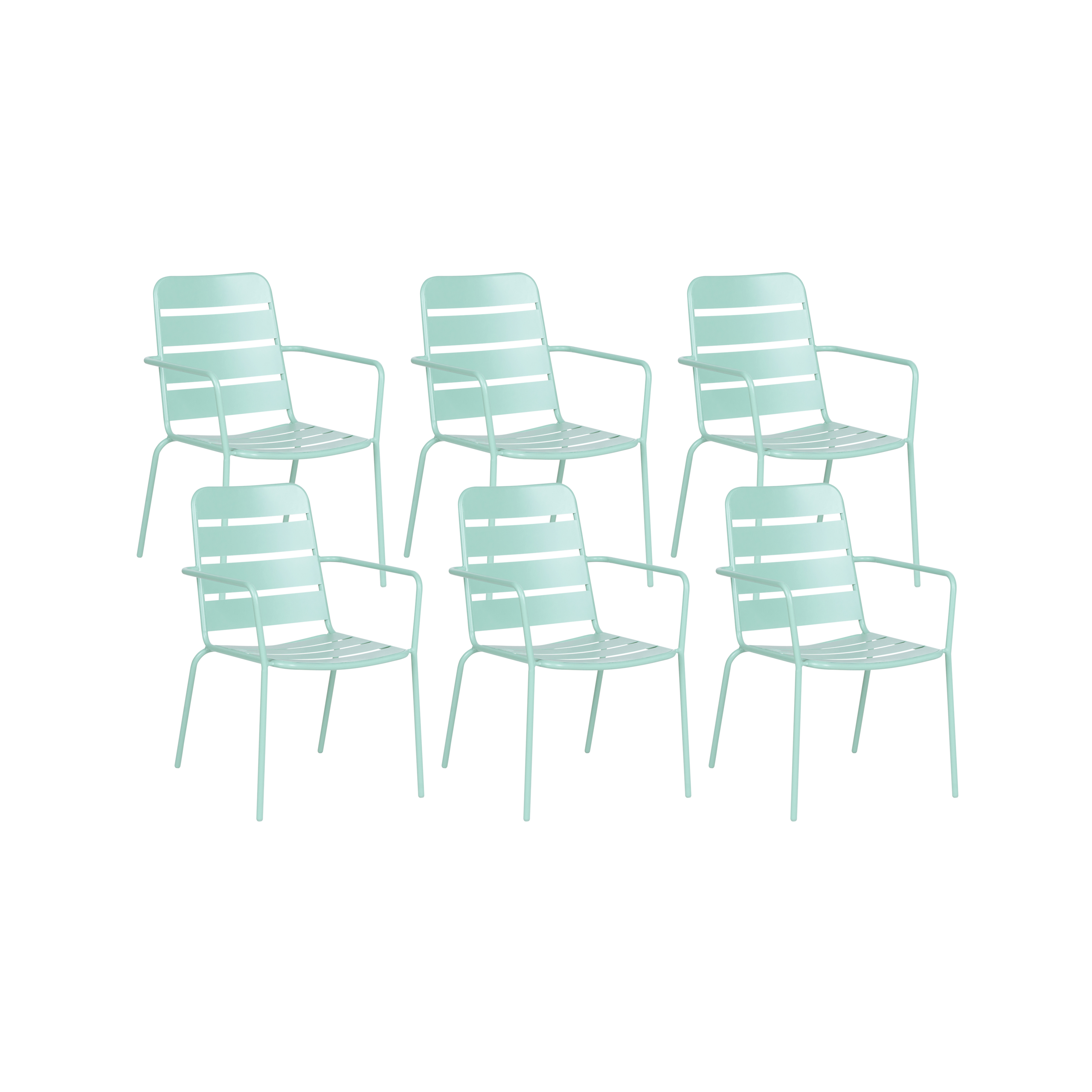 Chaise de jardin Métal Vert menthe TERENZO - Beliani - Image 1