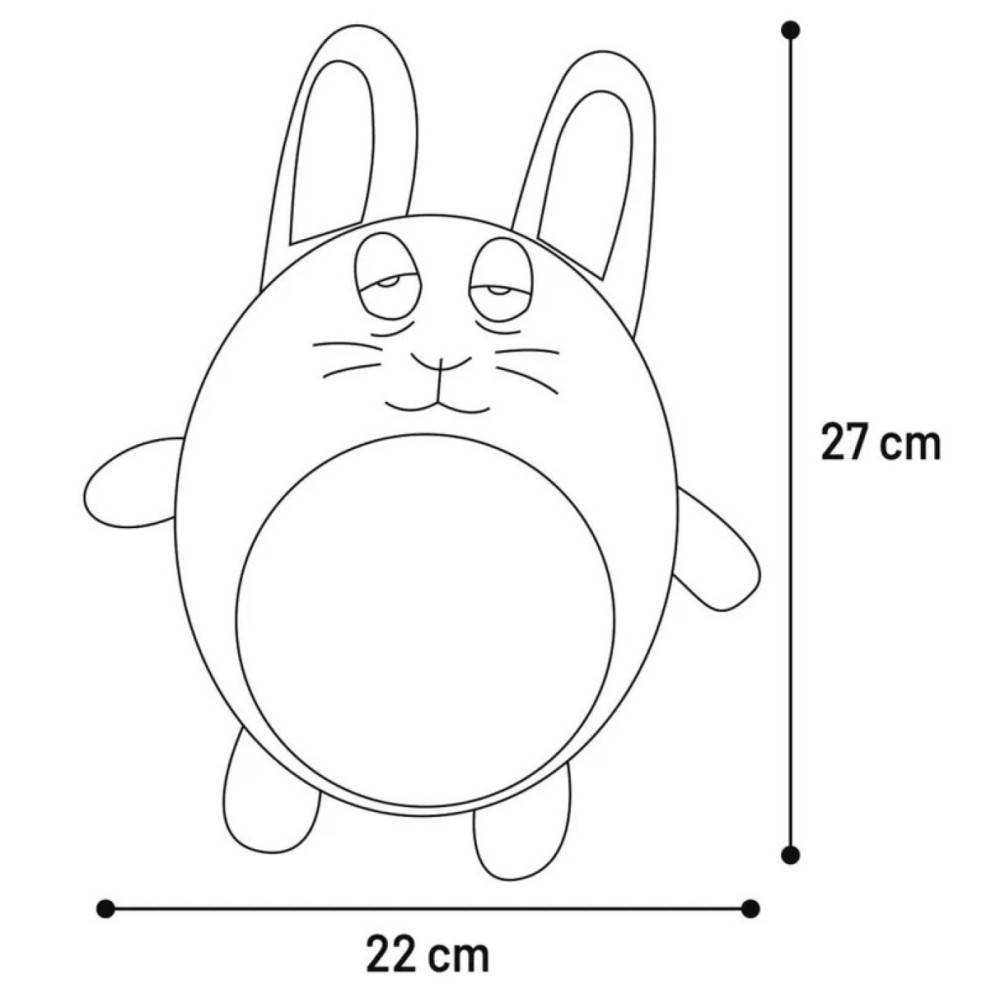 Jouet peluche Lapin  Jeany bleu, 22 x 27 cm pour chat - Imagen 2