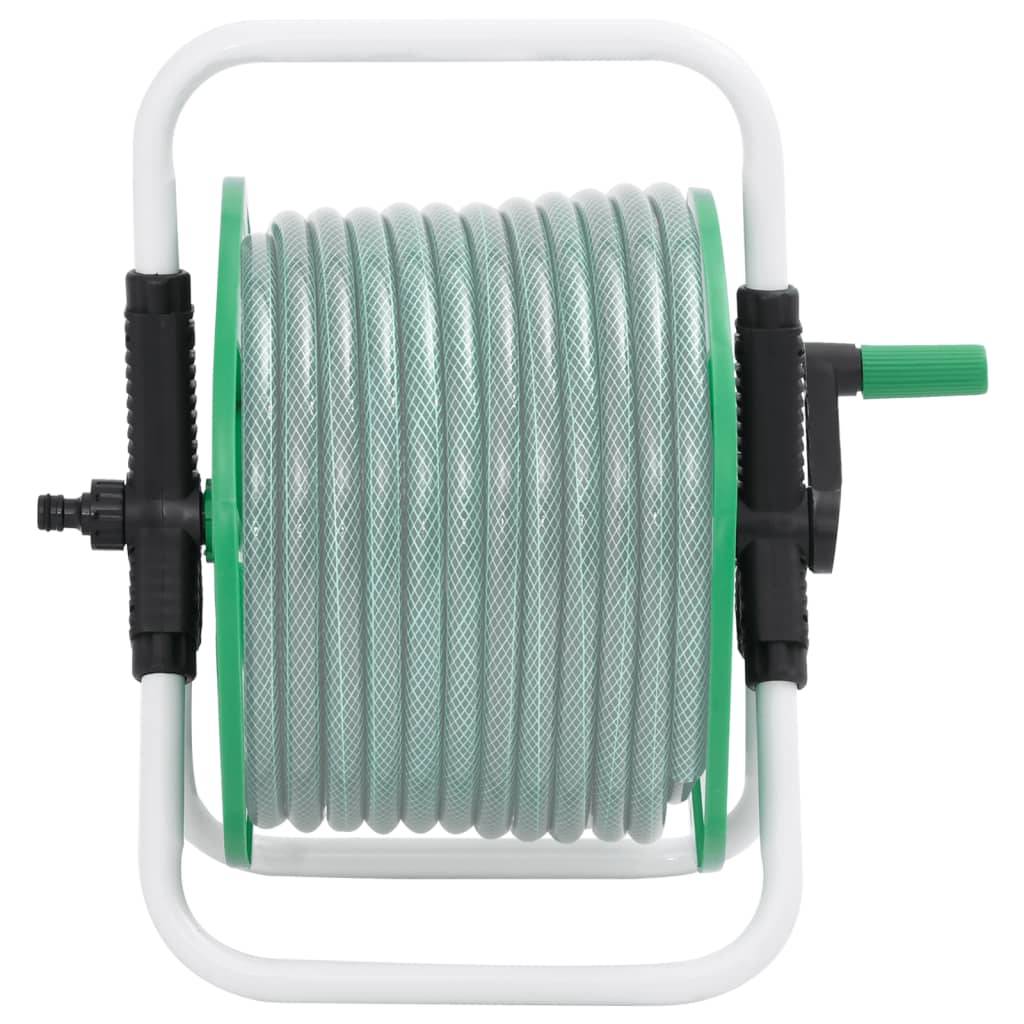 PANGIVO - Enrouleur de tuyau acier galvanisé vert 40 x 30 x 41 cm - PANGIVO - Image 2