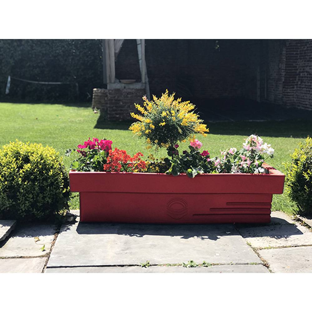 Jardinière apparence pierre avec réserve d'eau 70l - Image 2