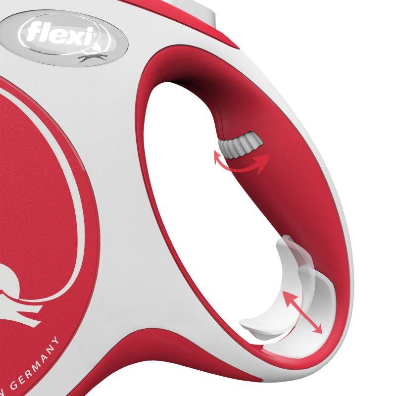Flexi - Laisse New Comfort XS Tape 3 m red CF00T3-251-R-20 Flexi - Image 3