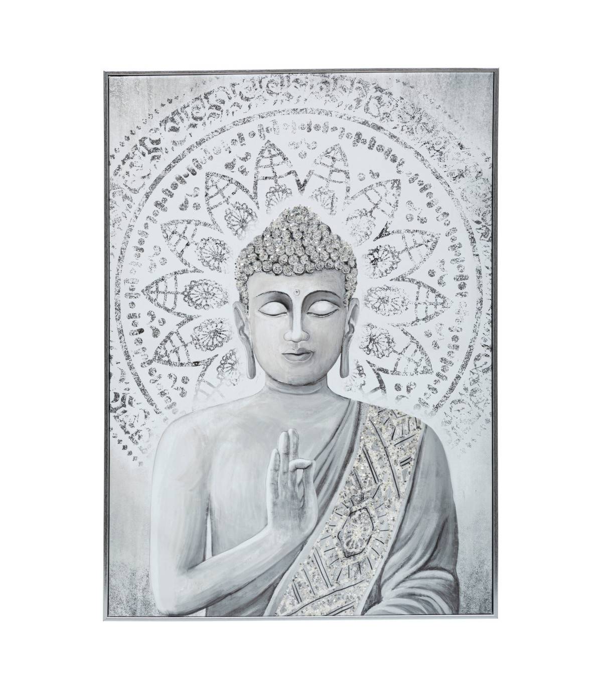 Tableau Toile murale imprimée et encadrée Bouddha 50 x 70 cm