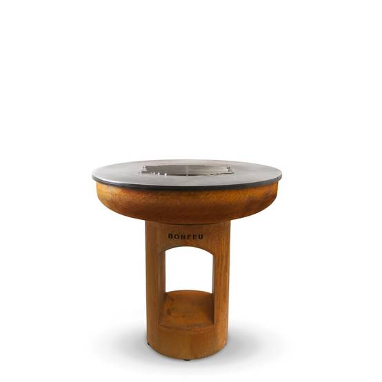 Brasero Plancha BonBiza XL ouvert corten BonFeu - 98x98x102 cm - Image 3