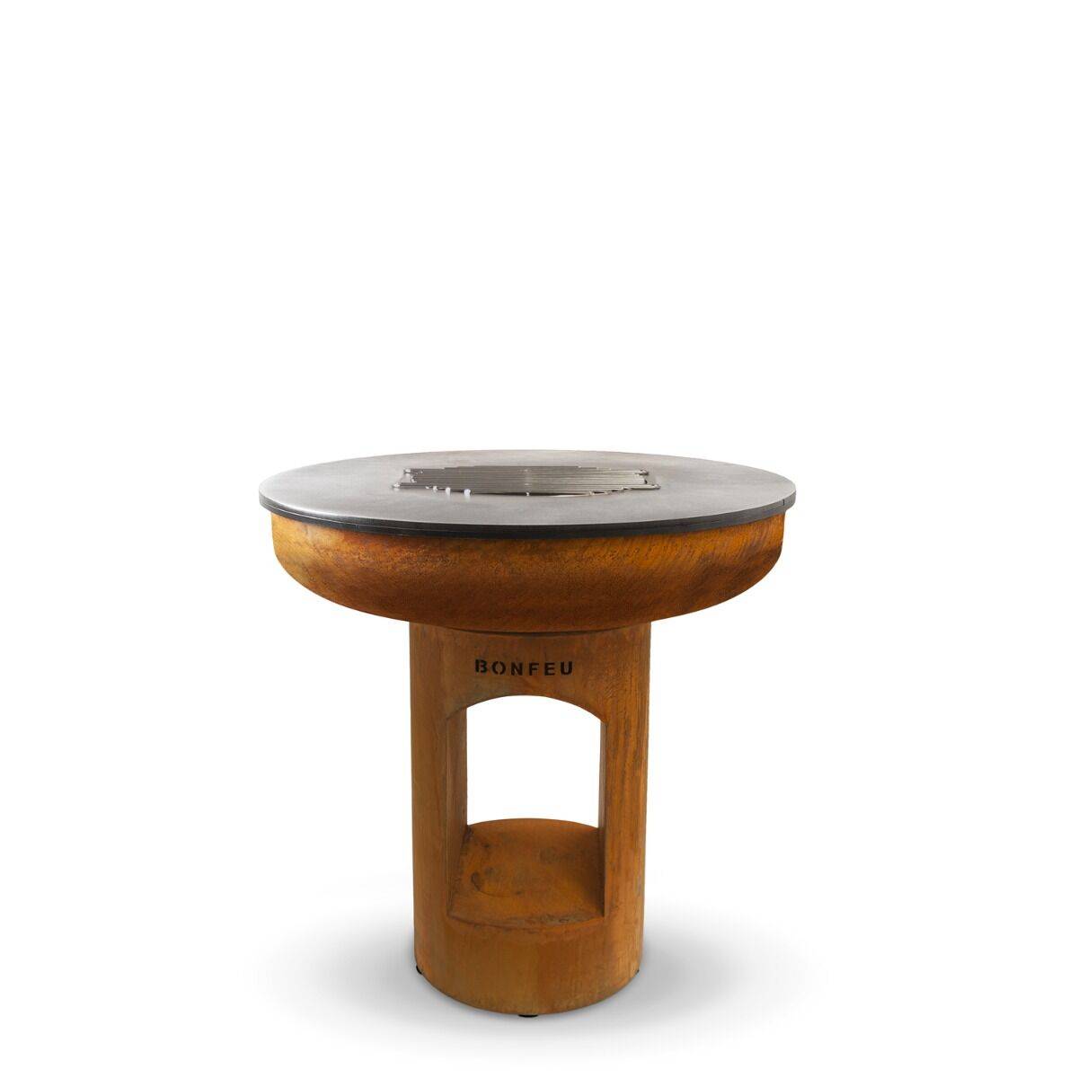 Brasero Plancha BonBiza XL ouvert corten BonFeu - 98x98x102 cm - Image 3
