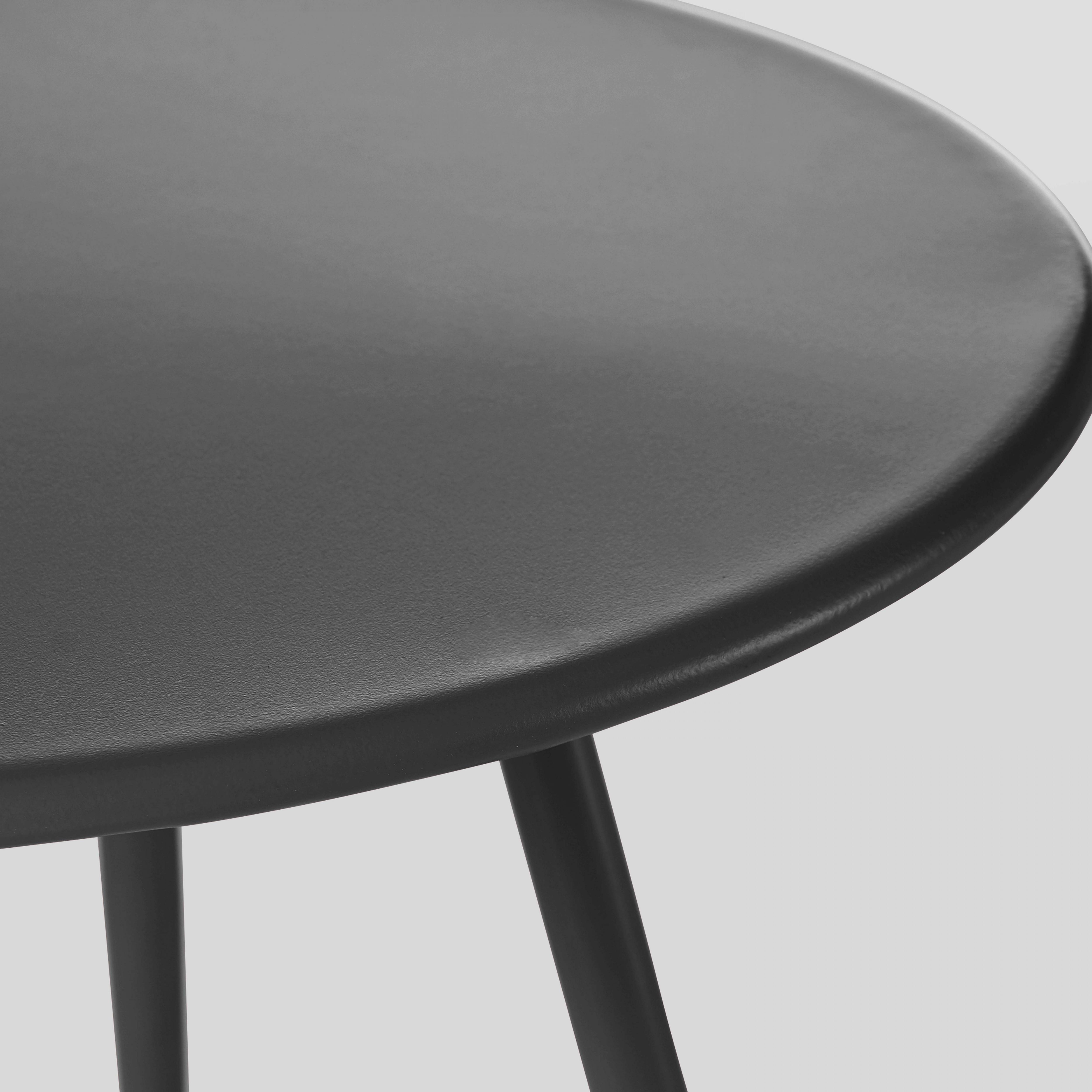 Oviala - Lot de 2 tables basses de jardin en acier anthracite Palavas - Oviala - Imagen 5