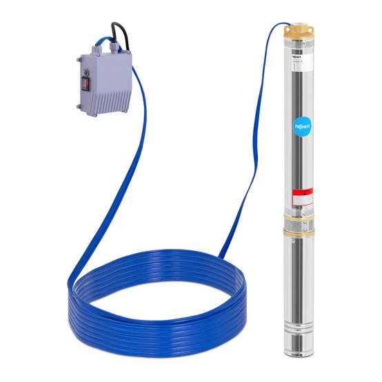 Pompe immergée pompe de puits submersible refoulement - 6 000 l/h - 1 100 Watts - Image 1