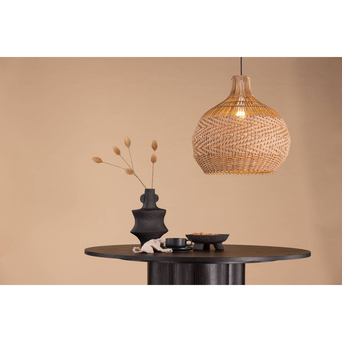 Lampe Suspension en Rotin "Bastia" 50 cm Naturel - Image 6