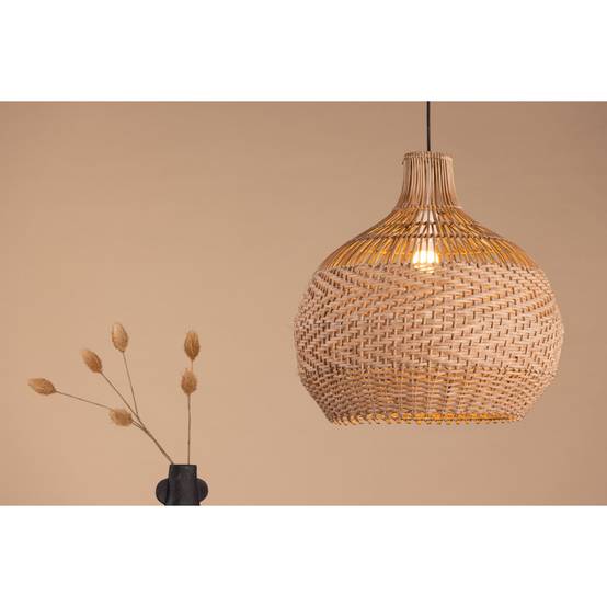 Lampe Suspension en Rotin "Bastia" 50 cm Naturel - Image 7