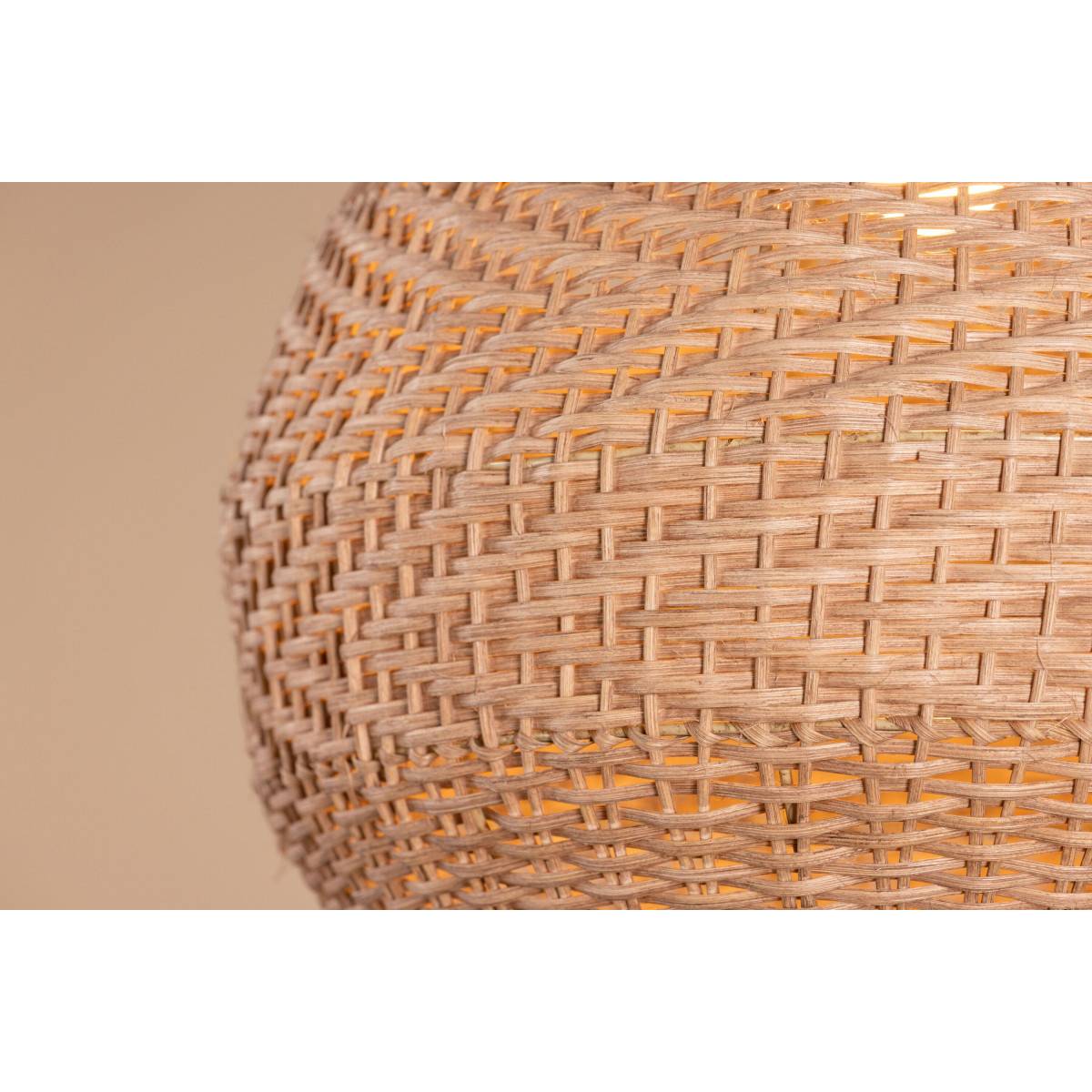 Lampe Suspension en Rotin "Bastia" 50 cm Naturel - Image 8