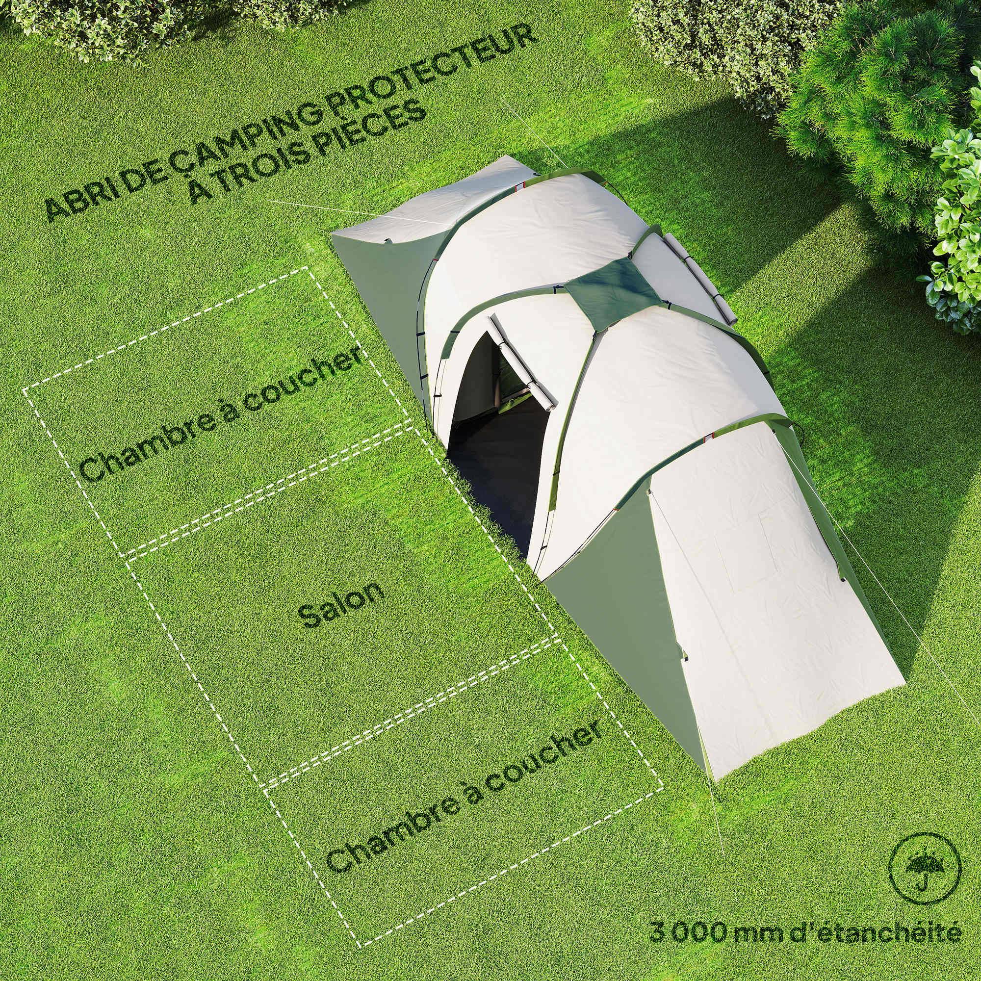 Tente de camping polyester 555 x 225 x 190 cm - PANGIVO - Image 6