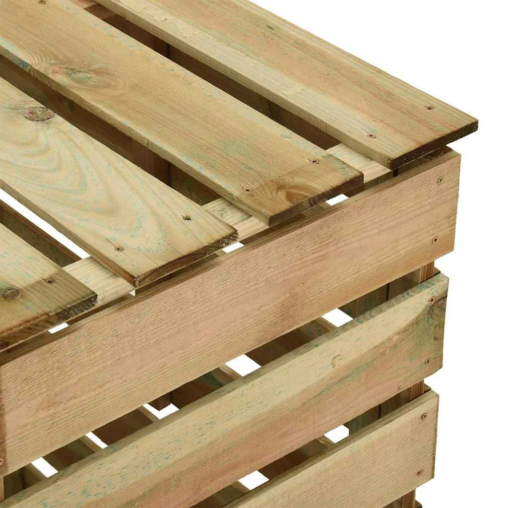Vidaxl - Composteur de jardin à lattes 2 pcs 80x50x100 cm Pin imprégné vidaXL 3078136 - Imagen 6