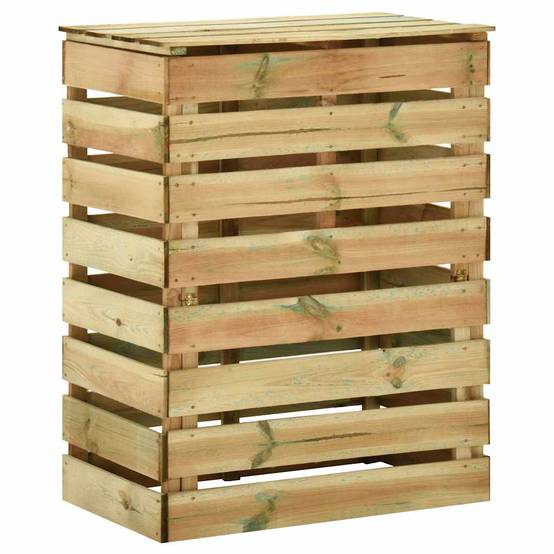 Vidaxl - Composteur de jardin à lattes 2 pcs 80x50x100 cm Pin imprégné vidaXL 3078136 - Imagen 9