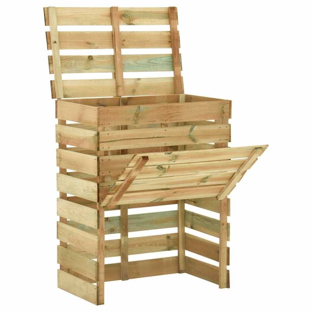 Vidaxl - Composteur de jardin à lattes 2 pcs 80x50x100 cm Pin imprégné vidaXL 3078136 - Imagen 8