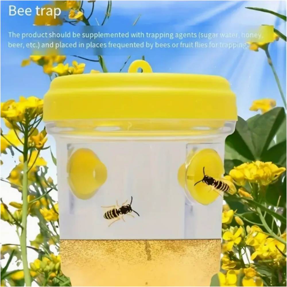 Piège à abeilles circulaire en plastique MCBOSON - Image 2