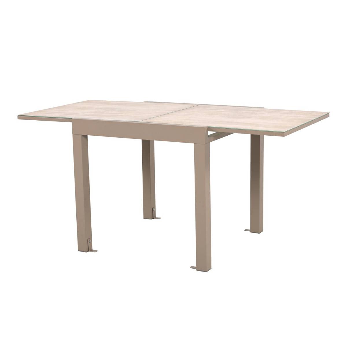 The Home Deco Factory - Table de Jardin Extensible "Ornela" 80-160cm Naturel - Image 3