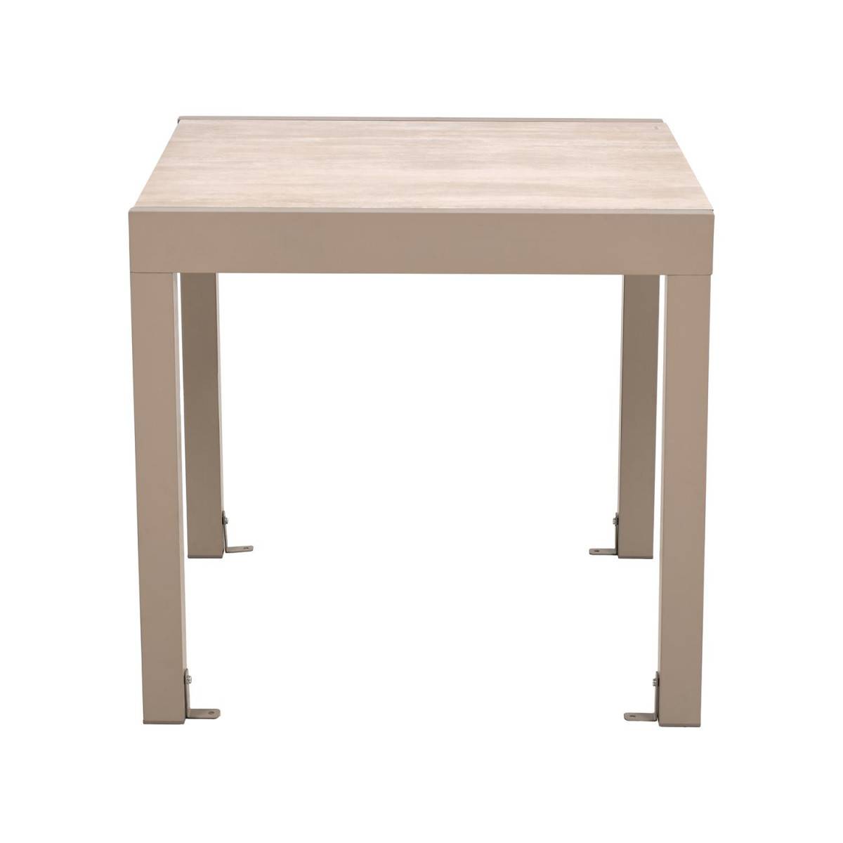 The Home Deco Factory - Table de Jardin Extensible "Ornela" 80-160cm Naturel - Image 4