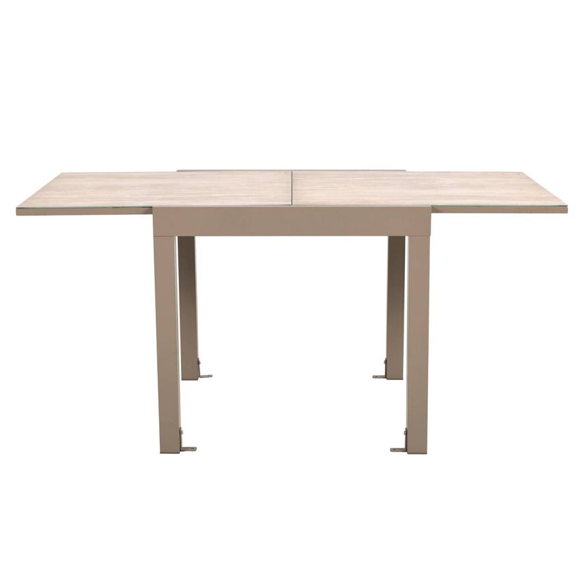 The Home Deco Factory - Table de Jardin Extensible "Ornela" 80-160cm Naturel - Image 2