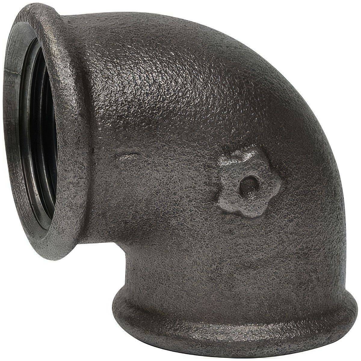 Coude 90° en fonte malléable coeur noir femelle/femelle EN 10242 - 3'' - Image 1