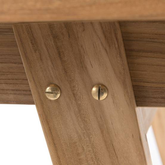 FUN - Table de jardin 8/10 personnes - rect. Ext. 180/240 en bois Teck - Image 6