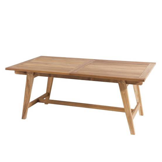 FUN - Table de jardin 8/10 personnes - rect. Ext. 180/240 en bois Teck - Image 3